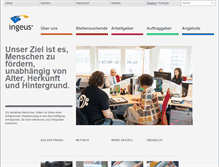 Tablet Screenshot of ingeus.ch
